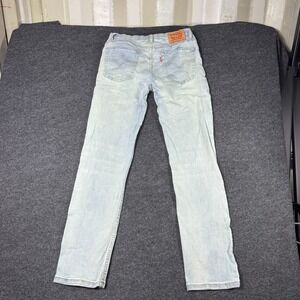 Levi's 502 Jeans Boys 16 28x30 Blue Denim Light Wash Cotton Stretch Straight Leg